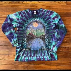 Vintage Grateful Dead Tie Dye Band Tee - Large